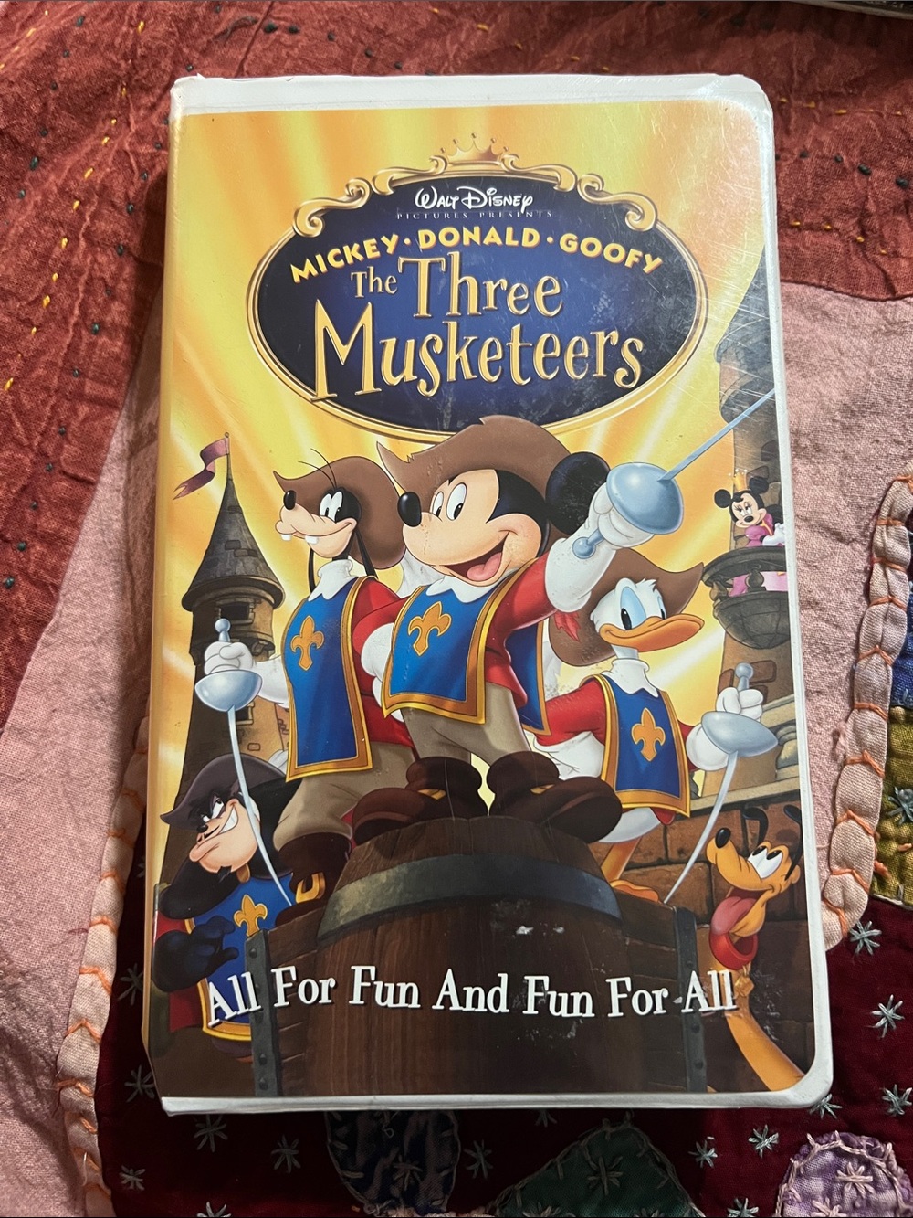 Walt Disney's THE THREE MUSKETEERS on VHS 2004 Release Mickey Donald Goofy